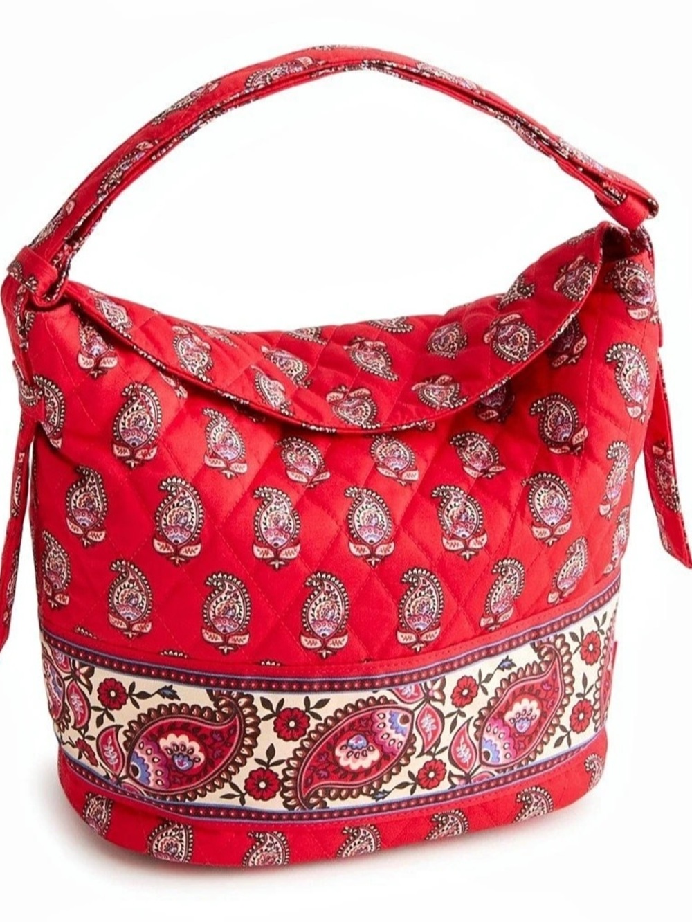 Vera Bradley Astoria Shoulder Bag Paisley Shoulder Bag in Red NWT
